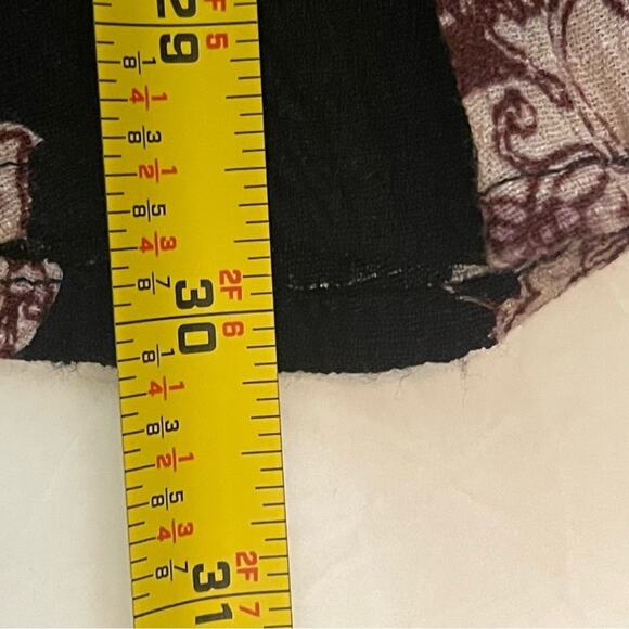 Free People Black Burgundy Boho Hippie Festival Cut Out Mini Dress NWOT Size S - Picture 12 of 12